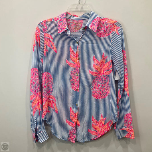 Top Long Sleeve Designer By Lilly Pulitzer In Multi-colored, Size: Xxs