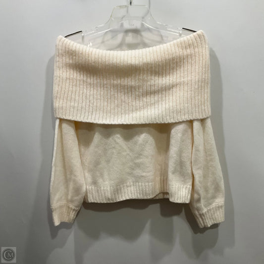 Sweater By Abercrombie And Fitch In Cream, Size: M
