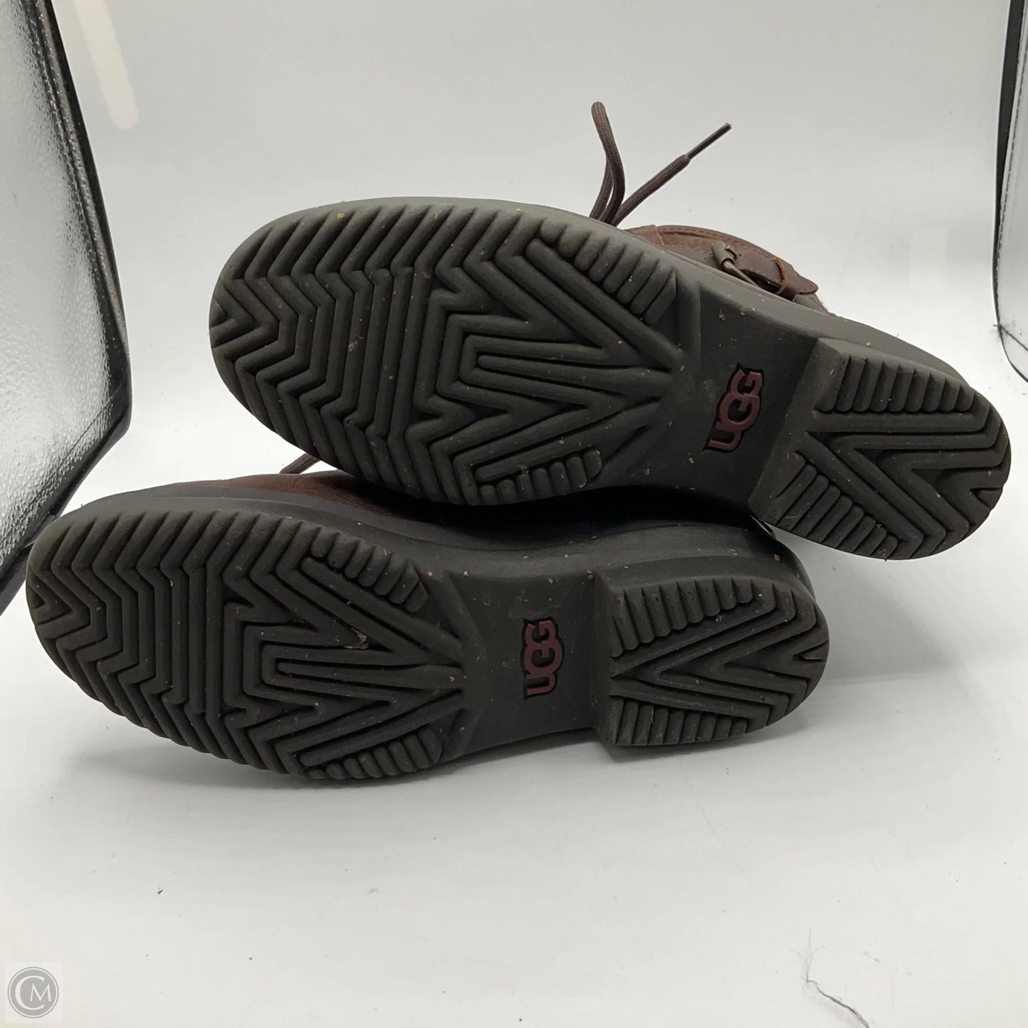 Boots Designer By Ugg In Brown, Size: 6