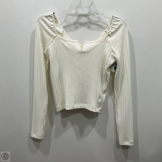 Top Long Sleeve By Free People In White, Size: S