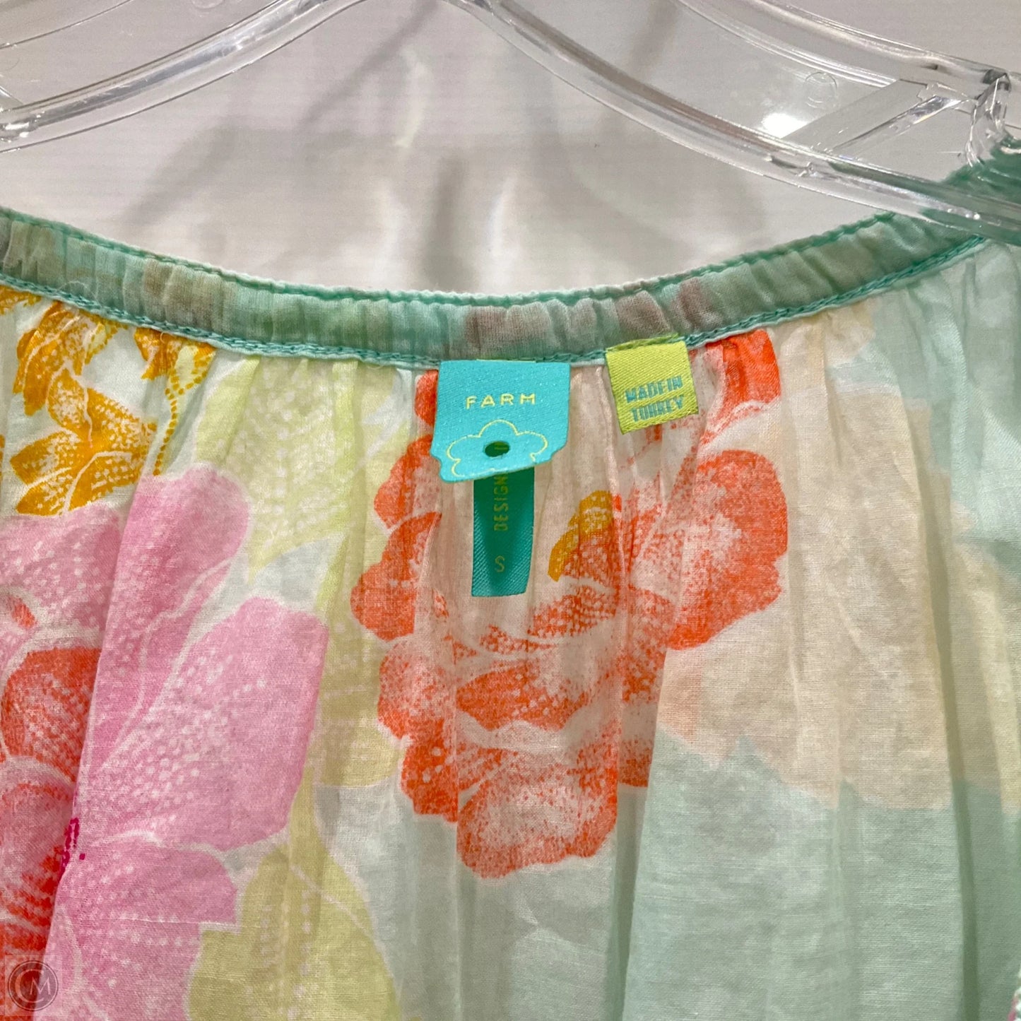 Top Long Sleeve By Farm Rio In Floral Print, Size: S