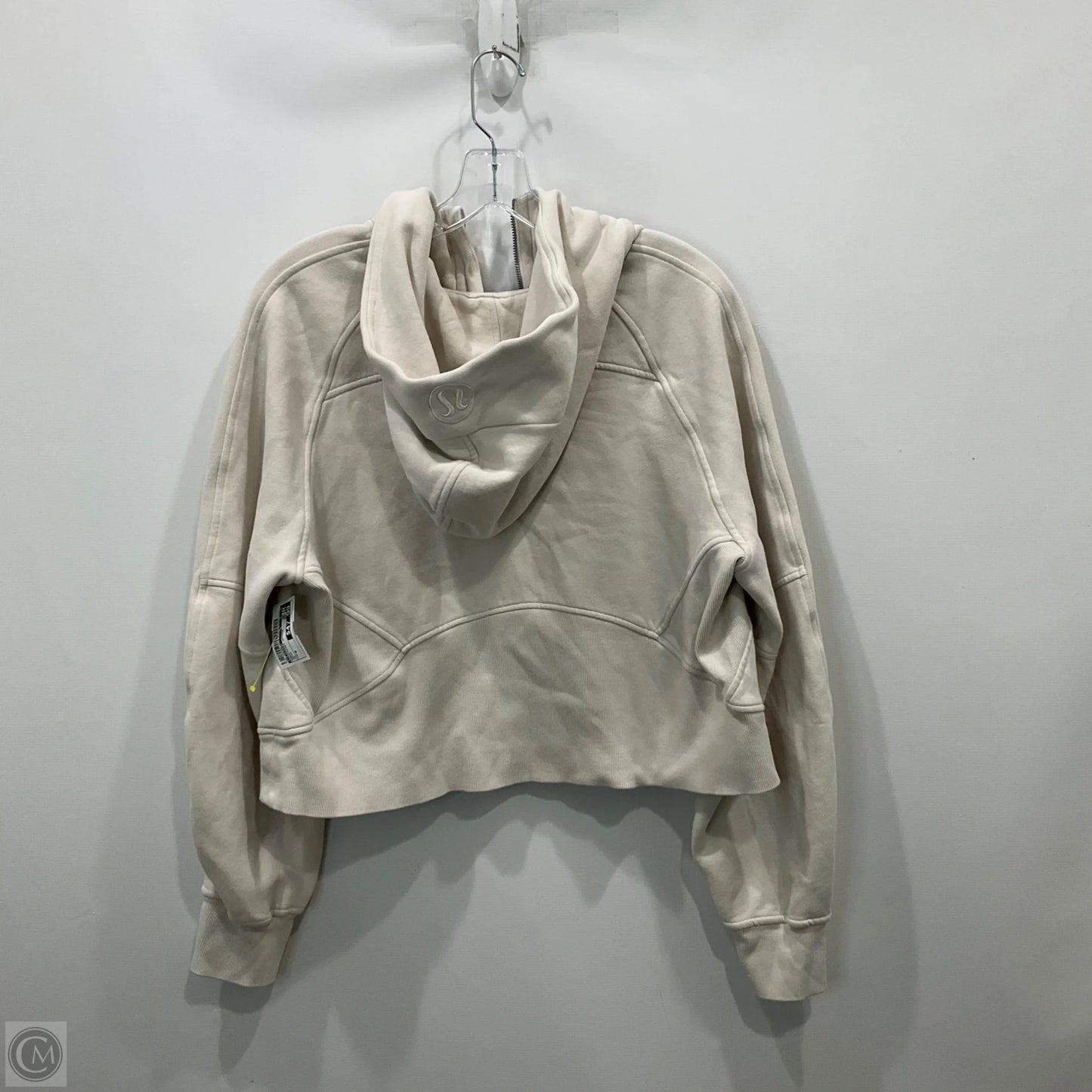 Sweatshirt Hoodie By Lululemon In Cream, Size: M