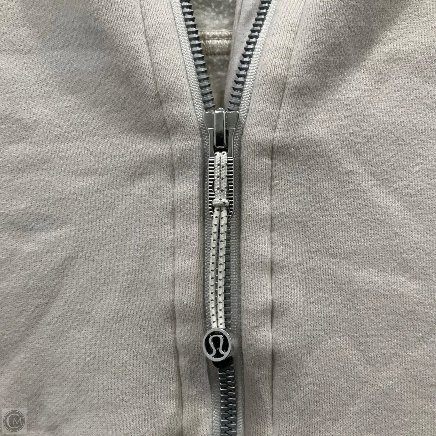 Sweatshirt Hoodie By Lululemon In Cream, Size: M