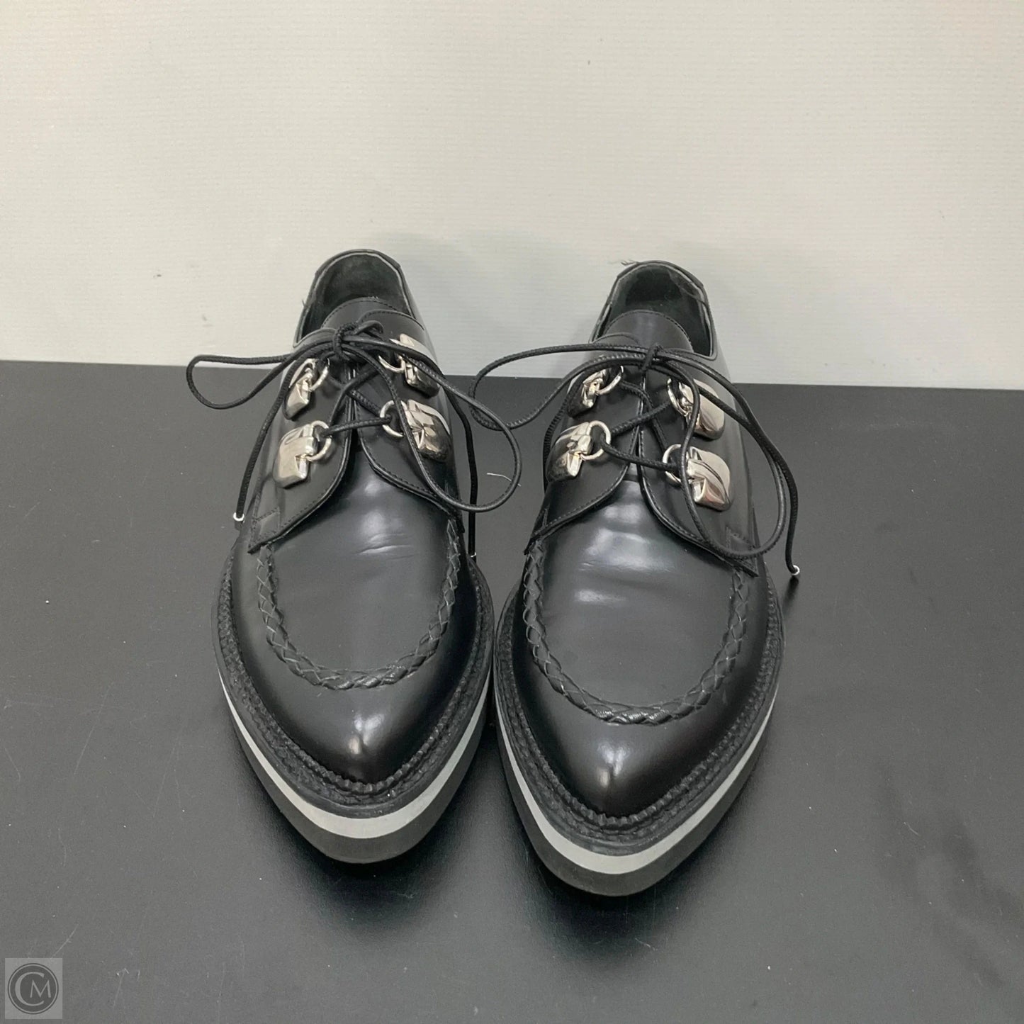 Shoes Luxury Designer By Alexander Mcqueen In Black, Size: 8.5