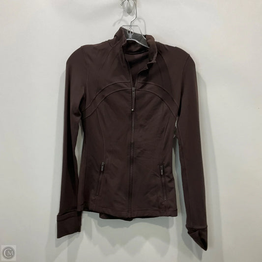 Athletic Jacket By Lululemon In Brown, Size: 4