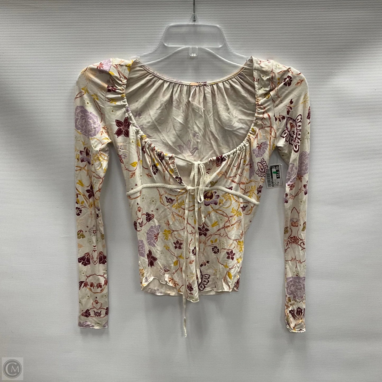 Top Long Sleeve By Free People In Floral Print, Size: Xs