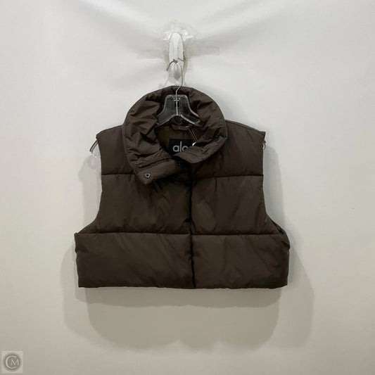 Vest Puffer & Quilted By Alo In Brown, Size: S