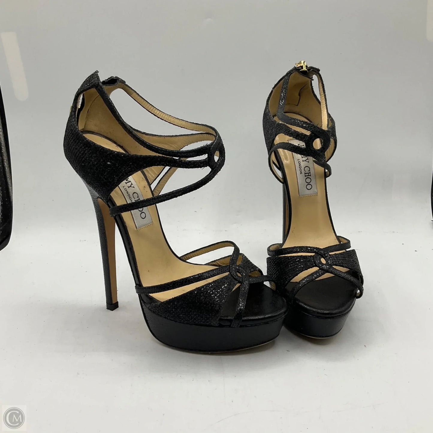 Shoes Luxury Designer By Jimmy Choo In Black, Size: 6