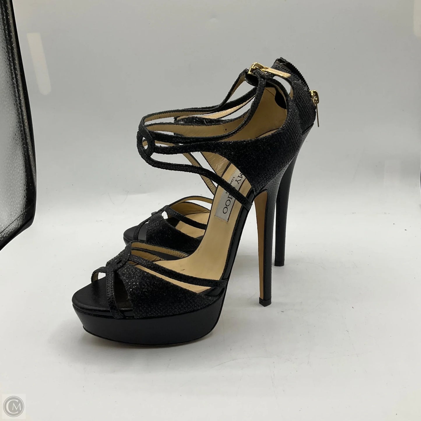 Shoes Luxury Designer By Jimmy Choo In Black, Size: 6