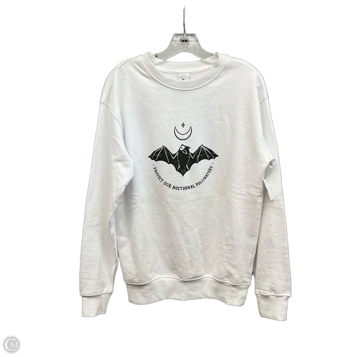 Sweatshirt Collar By Clothes Mentor In White, Size: Sp