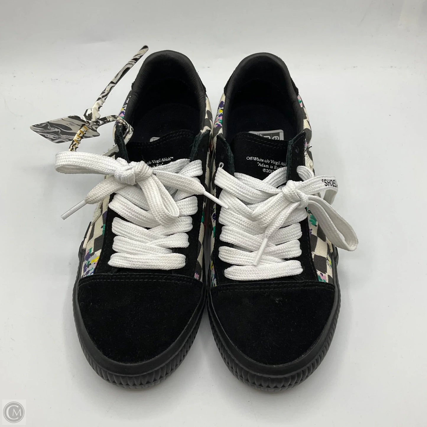 Shoes Luxury Designer By Off-white In Black & White, Size: 6.5