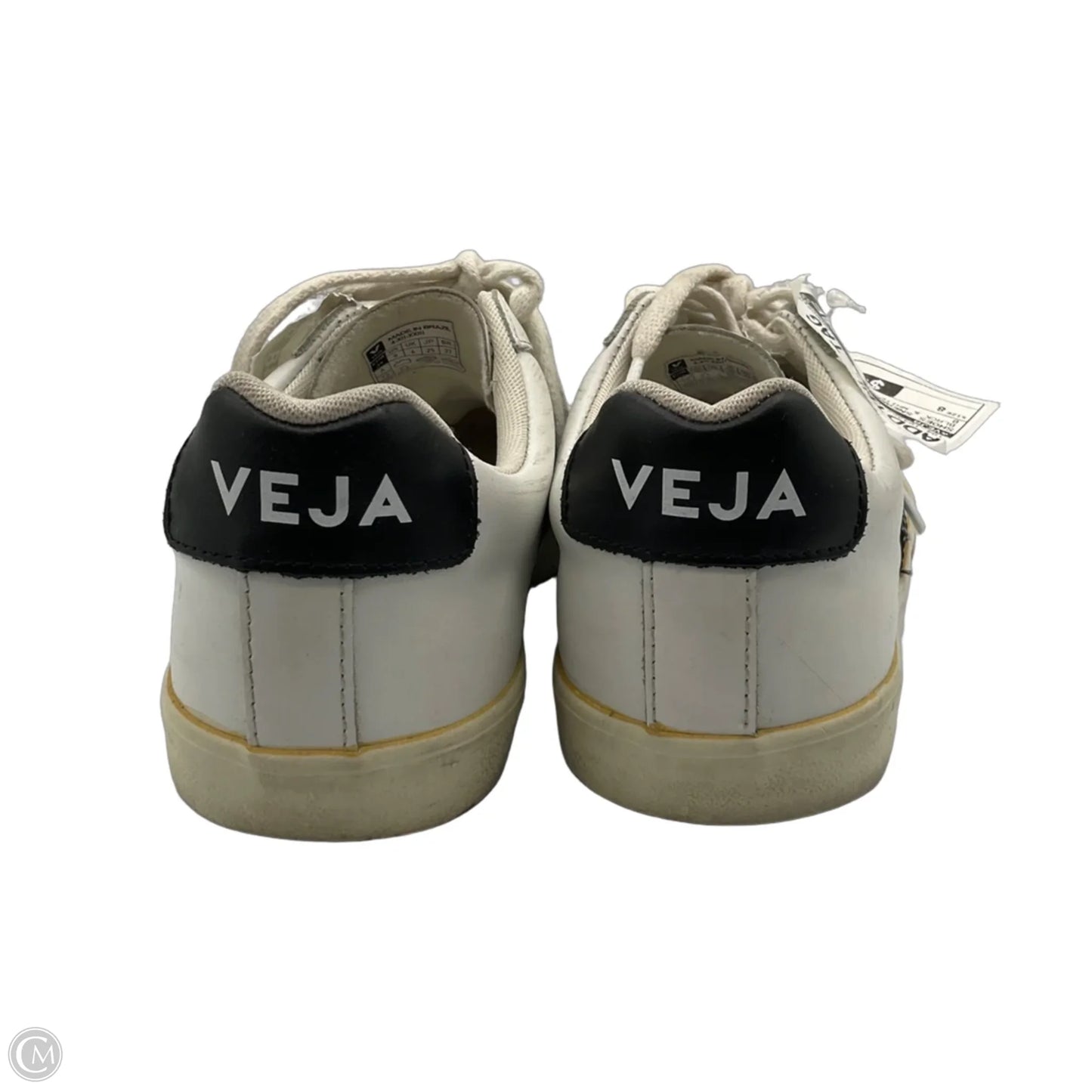 Shoes Sneakers By Veja In Black & White, Size: 8