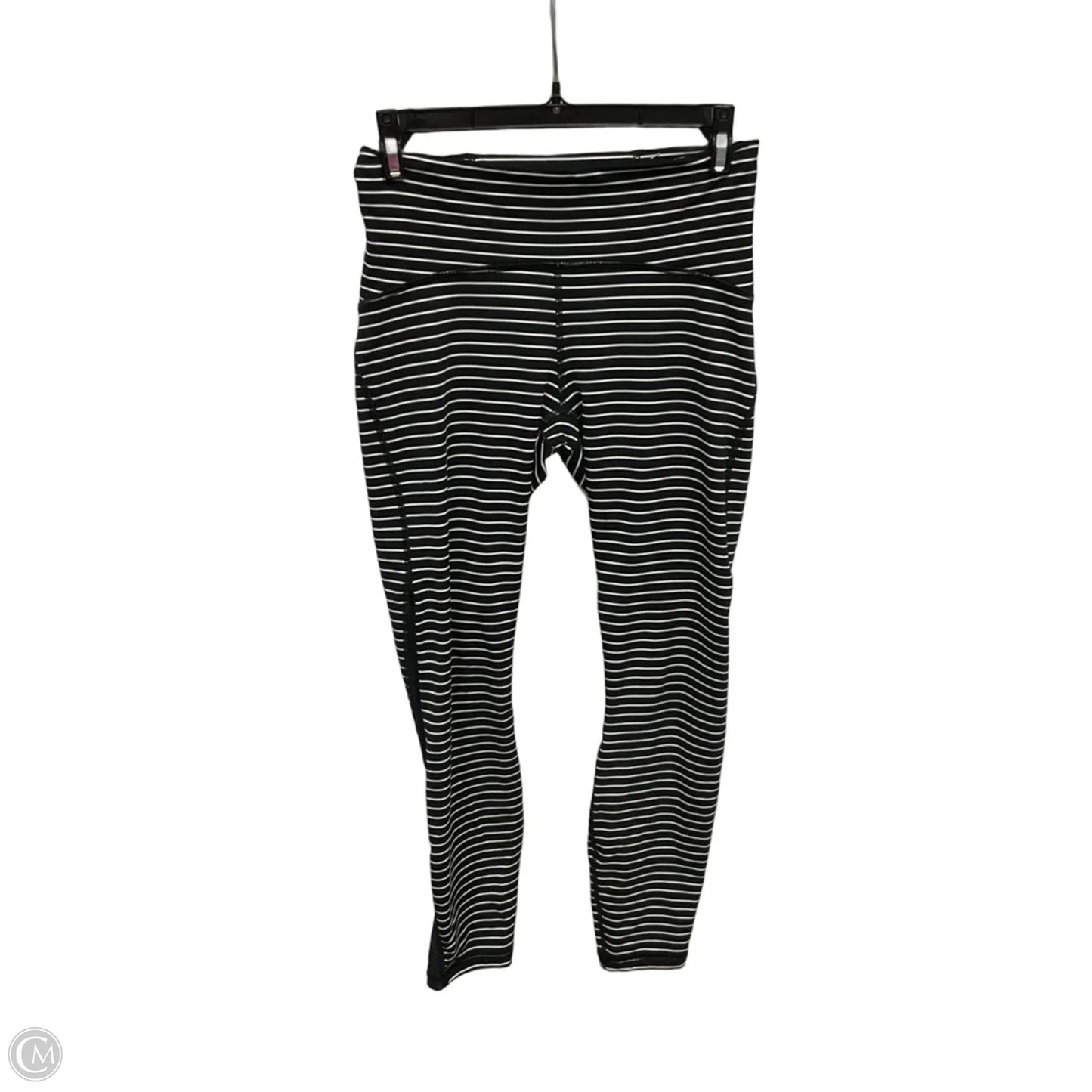 Athletic Leggings By Lululemon In Striped Pattern, Size: 6