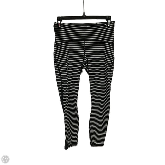 Athletic Leggings By Lululemon In Striped Pattern, Size: 6