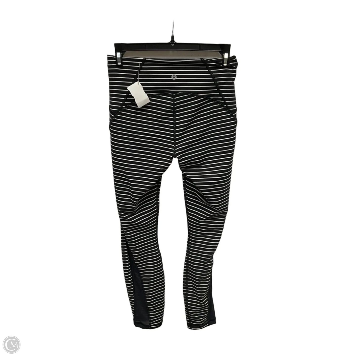 Athletic Leggings By Lululemon In Striped Pattern, Size: 6