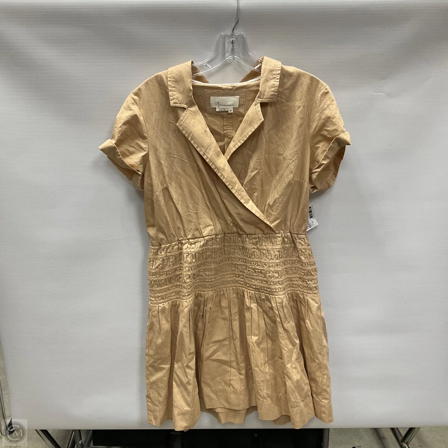 Dress Party Midi By Anthropologie In Beige, Size: Mp