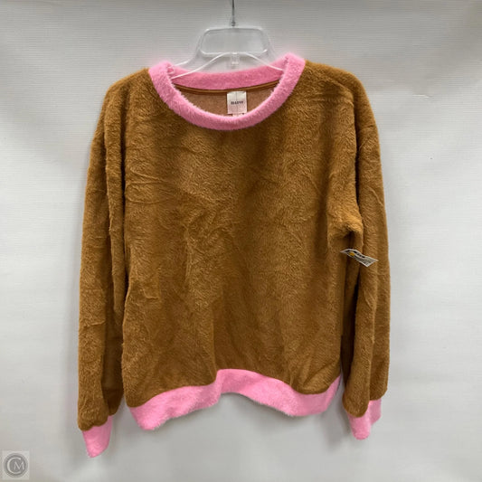 Sweater By Maeve In Brown & Pink, Size: M