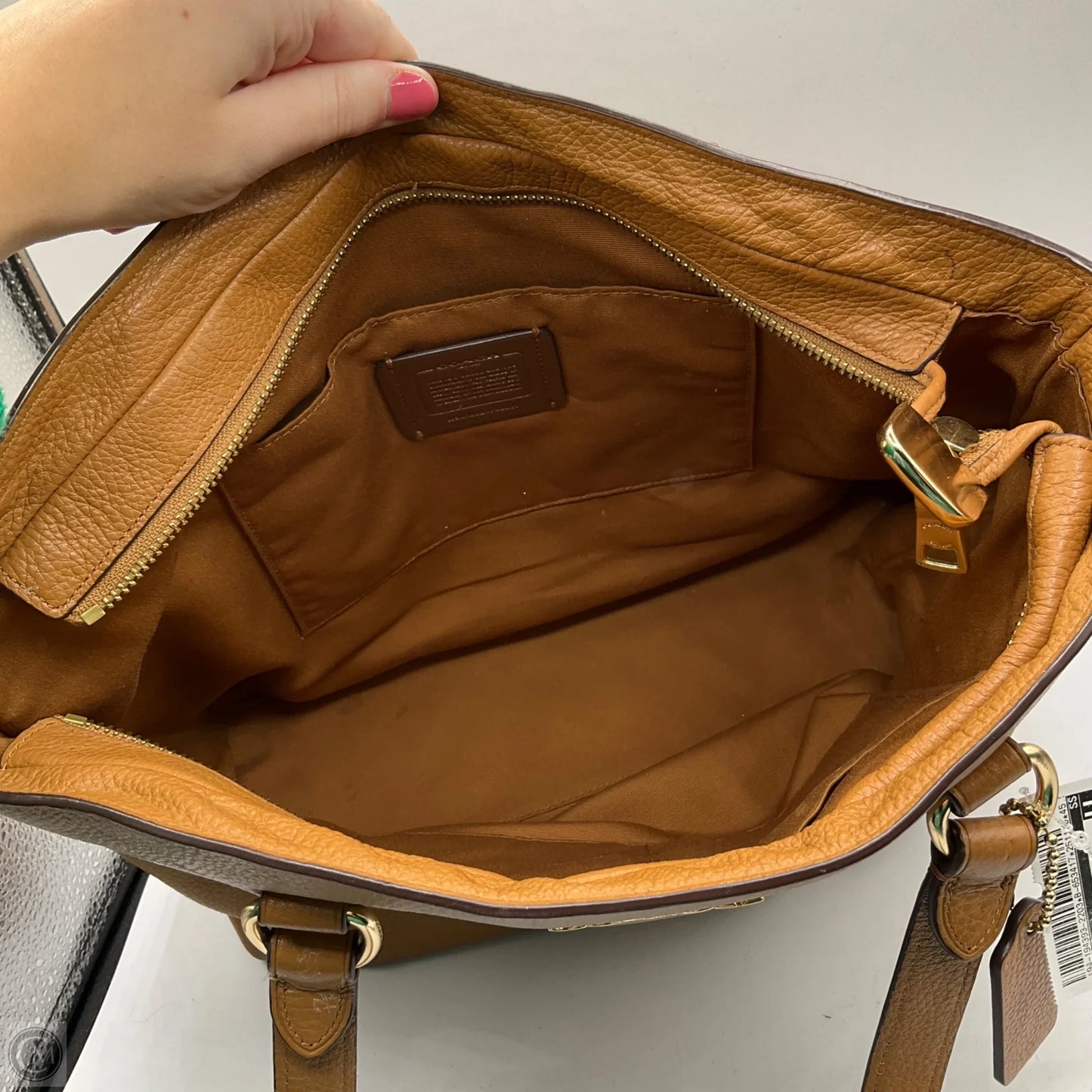 Handbag Designer By Coach, Size: Large