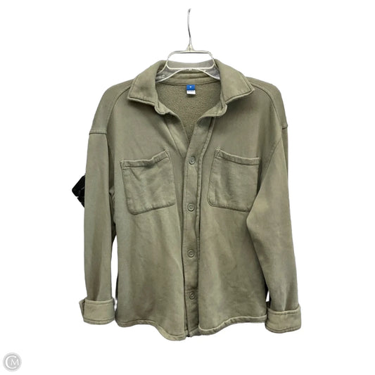 Jacket Shirt By Old Navy In Green, Size: M