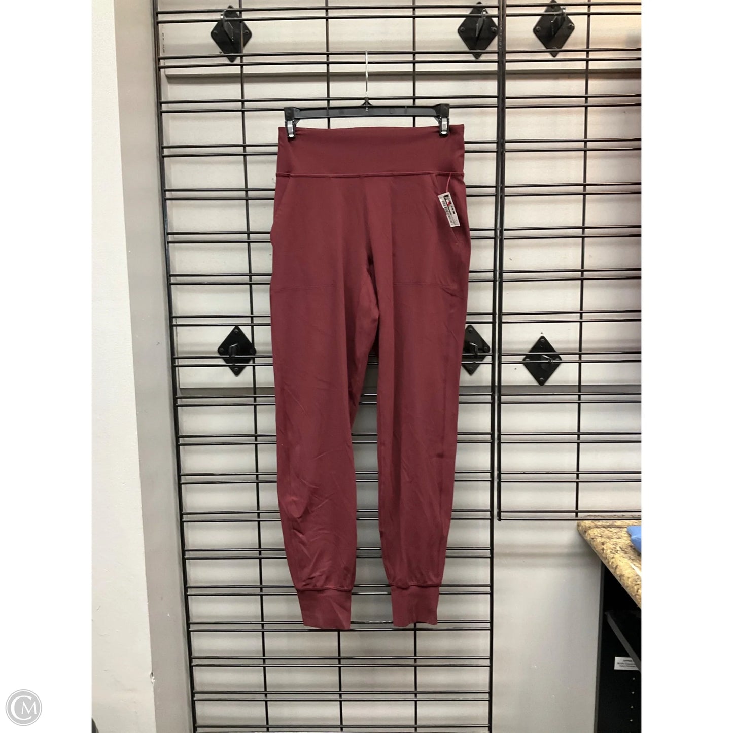 Athletic Pants By Lululemon In Maroon, Size: 6
