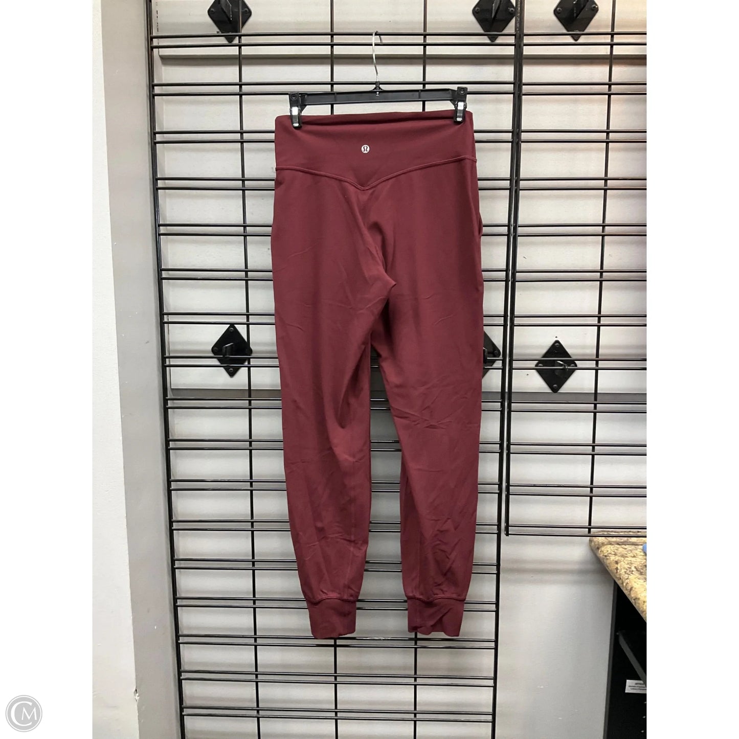 Athletic Pants By Lululemon In Maroon, Size: 6