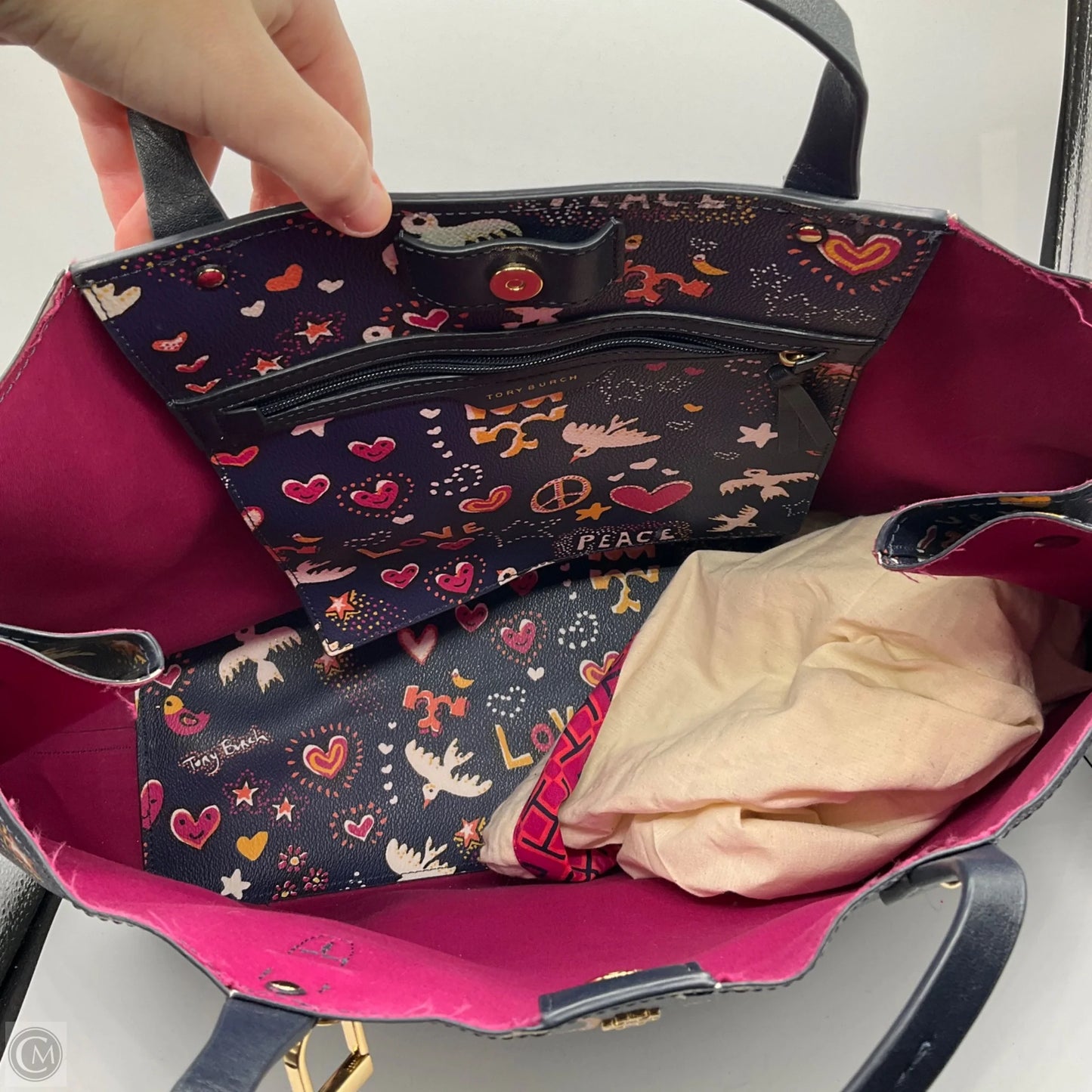 Handbag Designer By Tory Burch, Size: Large