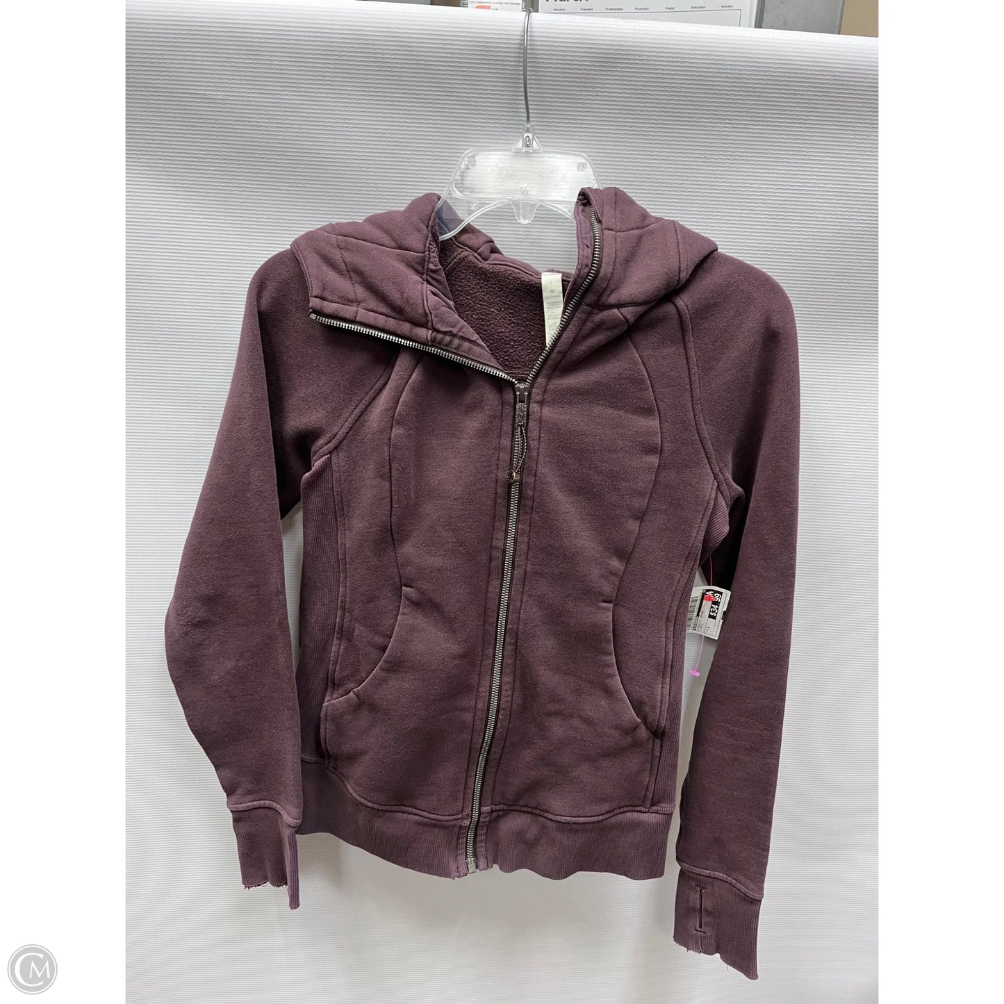 Athletic Jacket By Lululemon In Purple, Size: 4