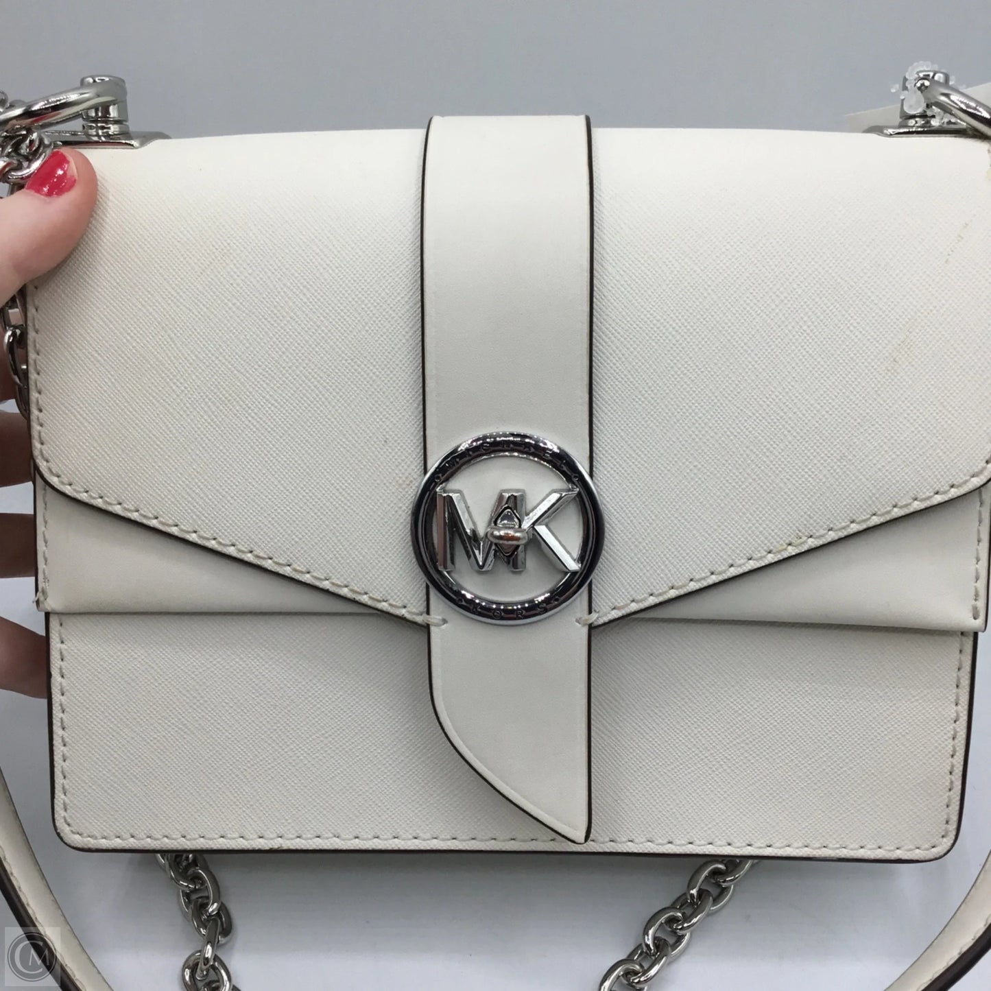Handbag Leather By Michael By Michael Kors, Size: Small