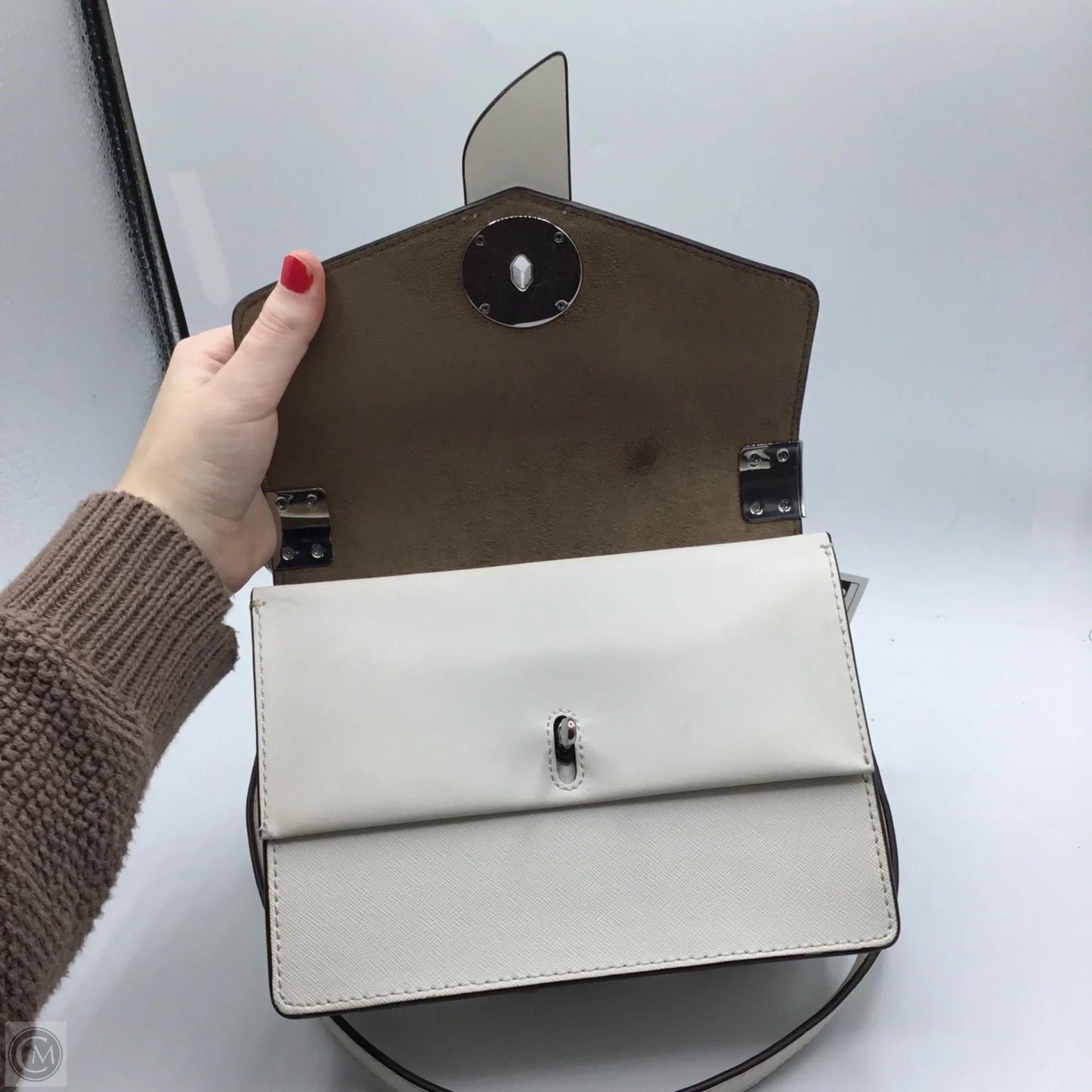 Handbag Leather By Michael By Michael Kors, Size: Small