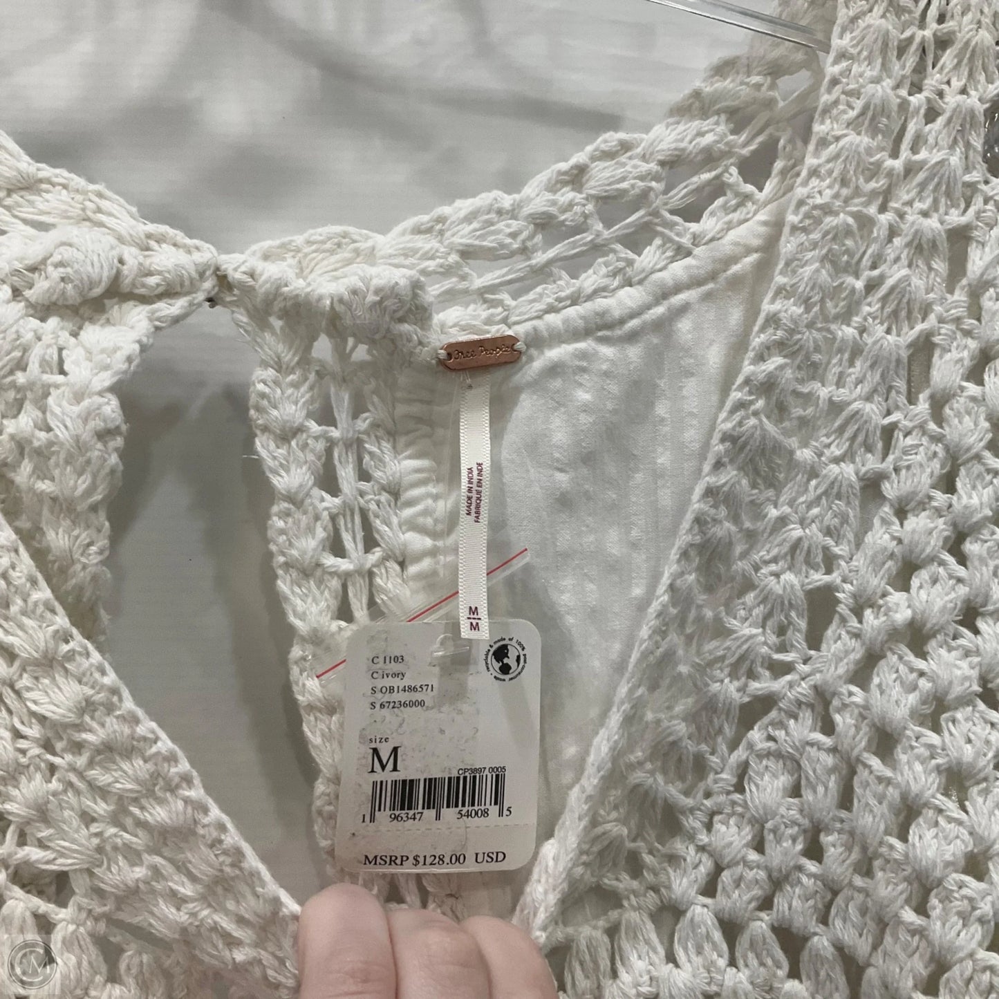 Top Long Sleeve By Free People In White, Size: M