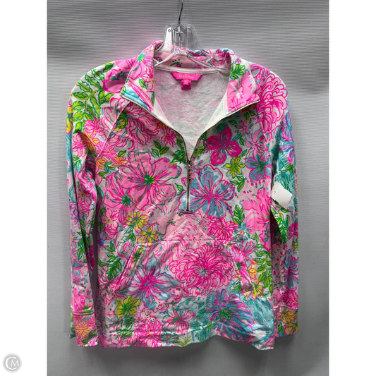 Jacket Designer By Lilly Pulitzer In Green & Pink, Size: Xs