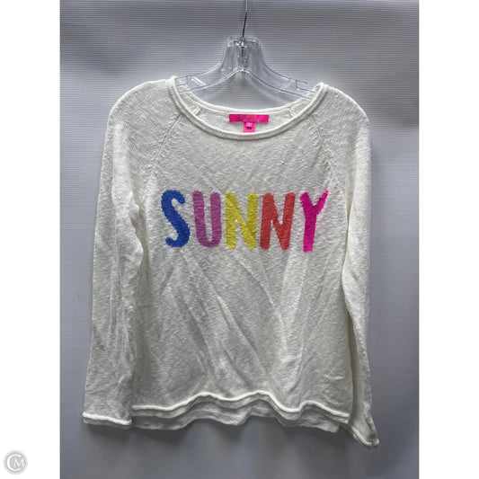 Sweater Designer By Lilly Pulitzer In White, Size: S