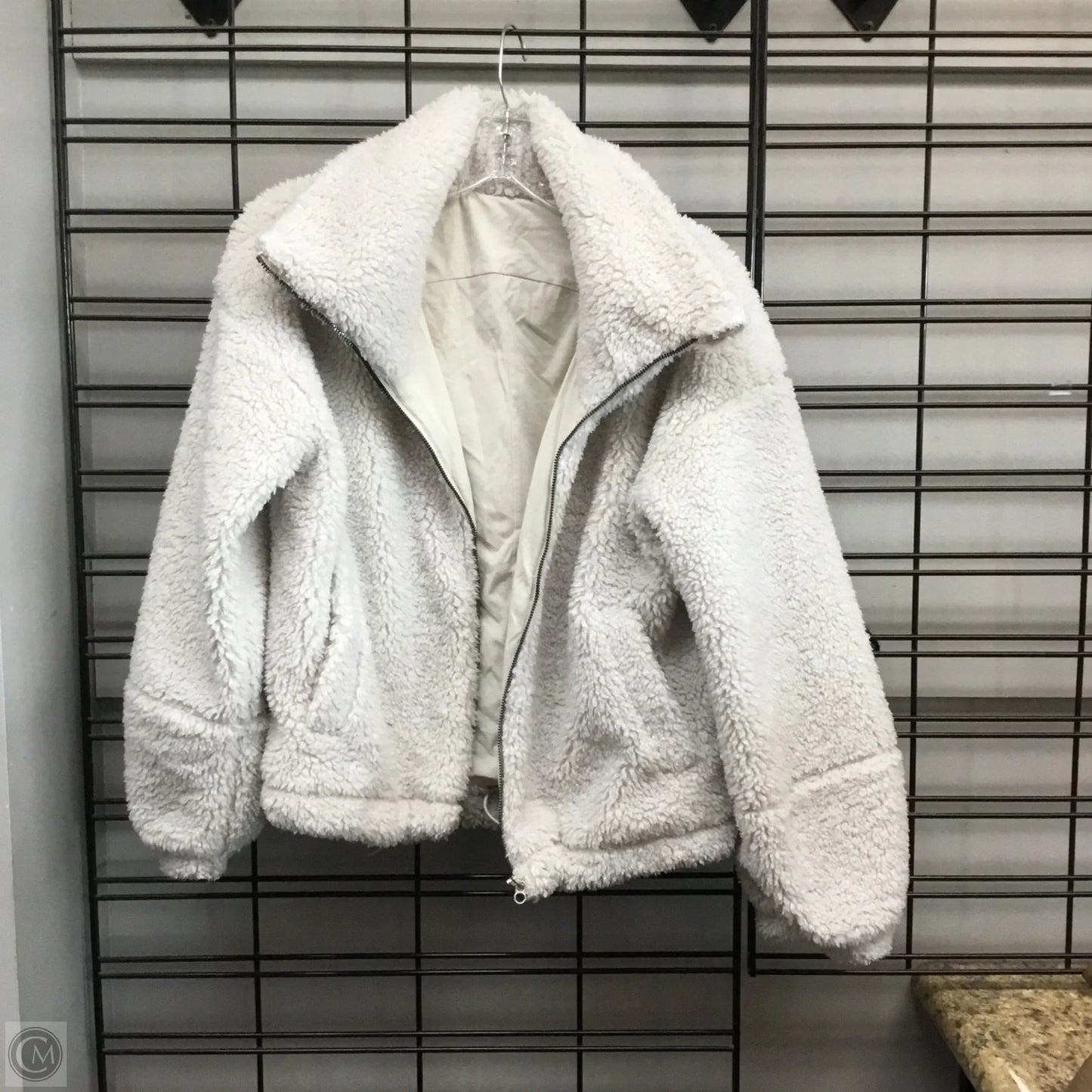 Jacket Fleece By Lululemon In White, Size: 4