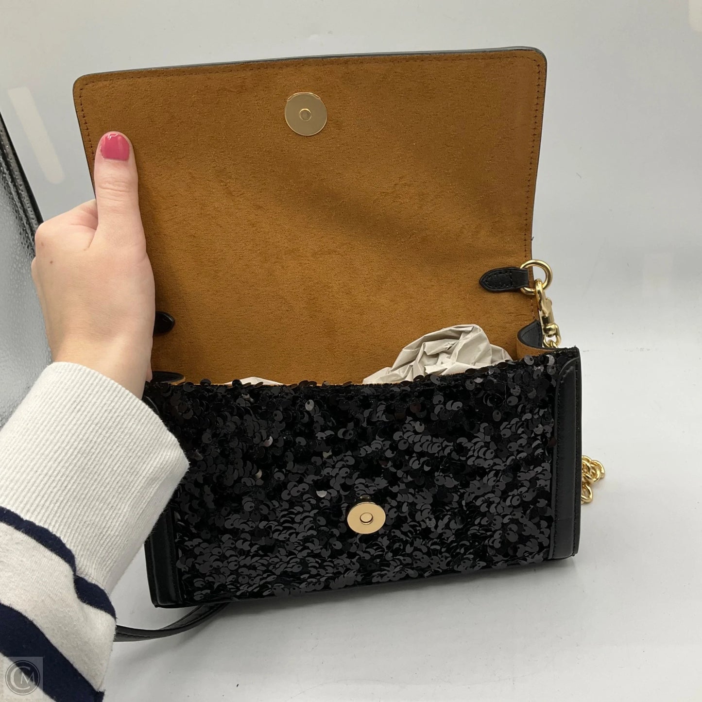 Crossbody Designer By Coach, Size: Small