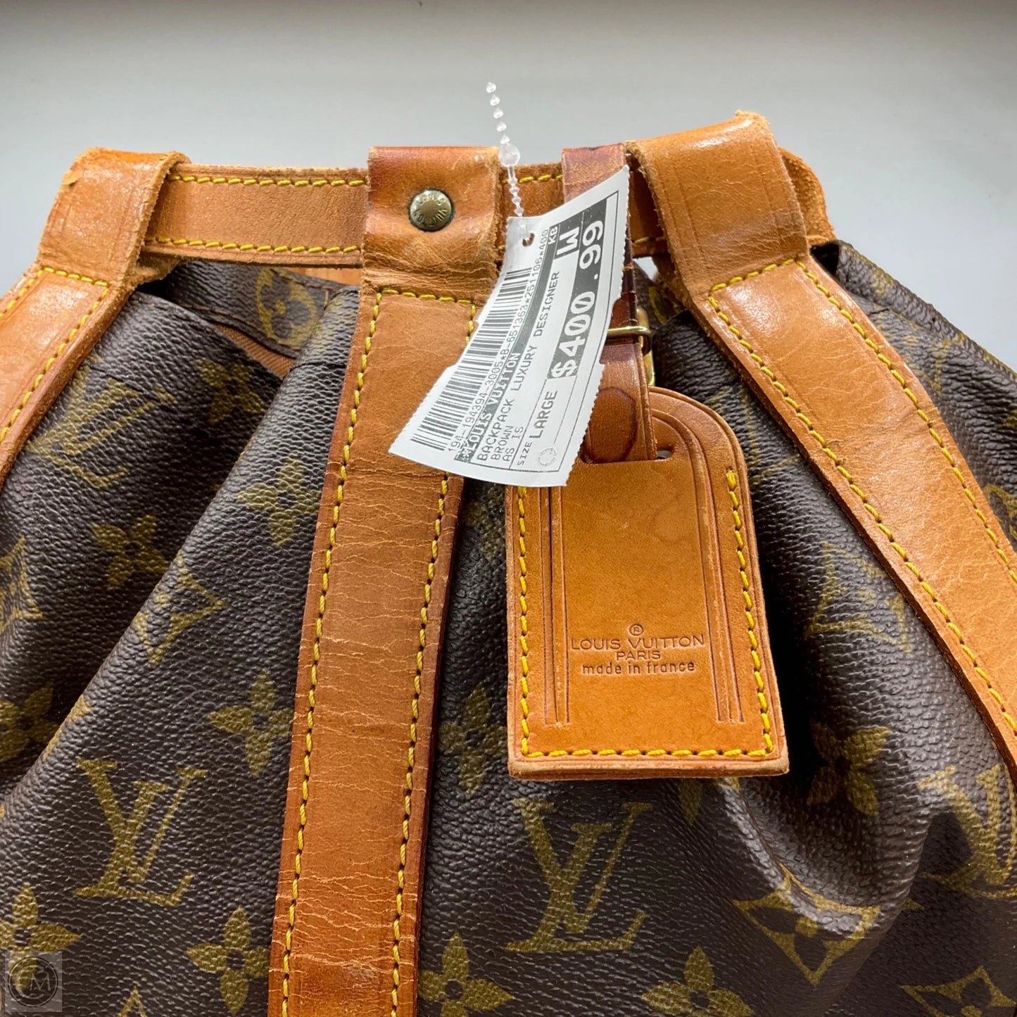 Backpack Luxury Designer By Louis Vuitton, Size: Large