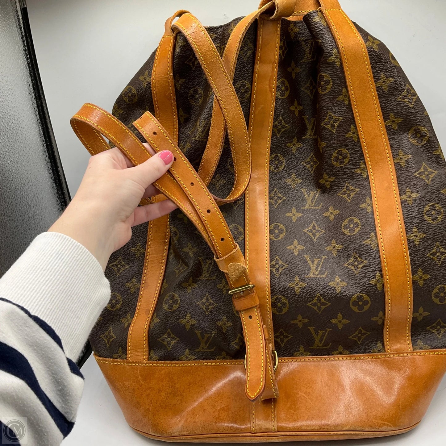 Backpack Luxury Designer By Louis Vuitton, Size: Large