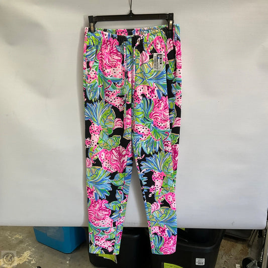 Pants Designer By Lilly Pulitzer In Black & Pink, Size: Xxs