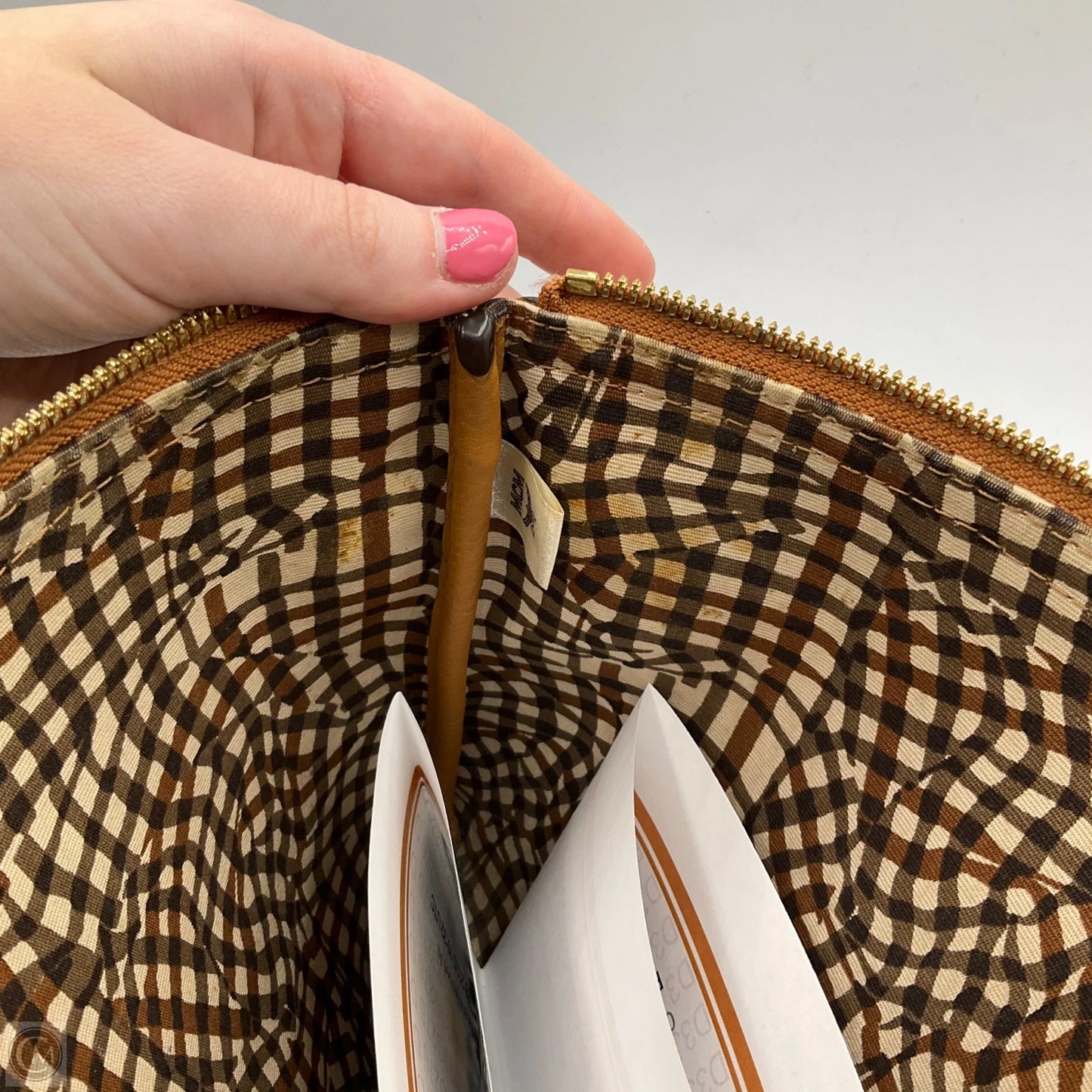 Handbag Luxury Designer By Mcm, Size: Large