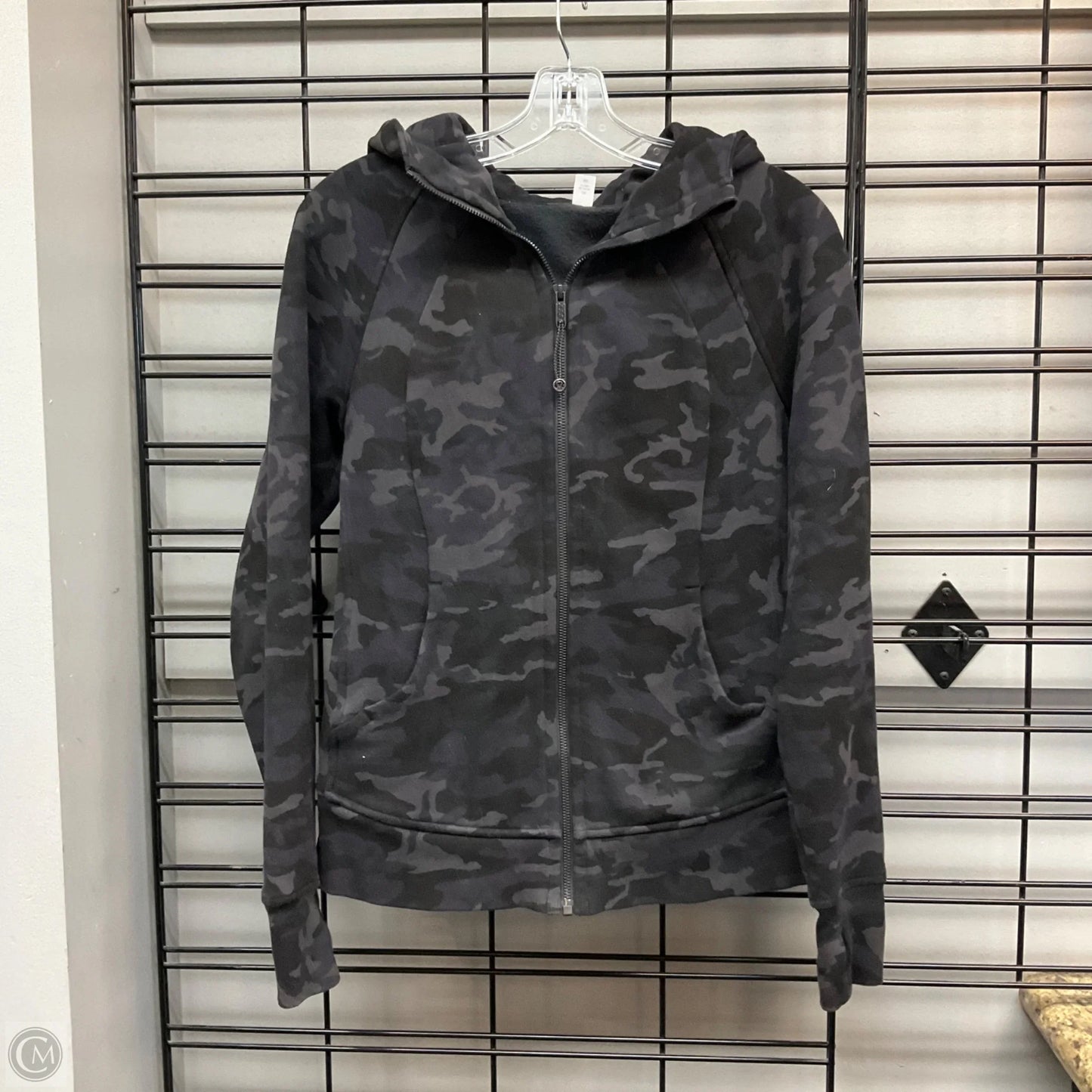 Athletic Jacket By Lululemon In Camouflage Print, Size: 6