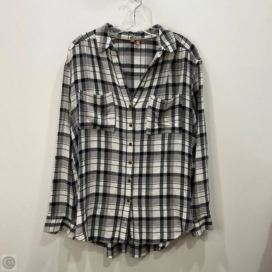 Top Long Sleeve By Pilcro In Plaid Pattern, Size: M