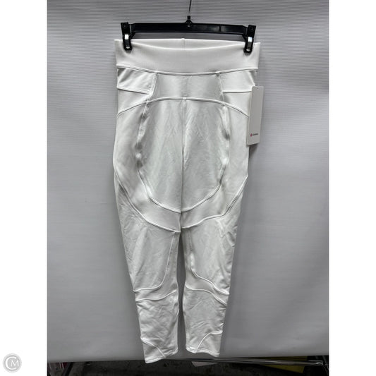 Athletic Leggings By Lululemon In White, Size: 6