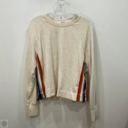 Top Long Sleeve By Evereve In Cream, Size: M