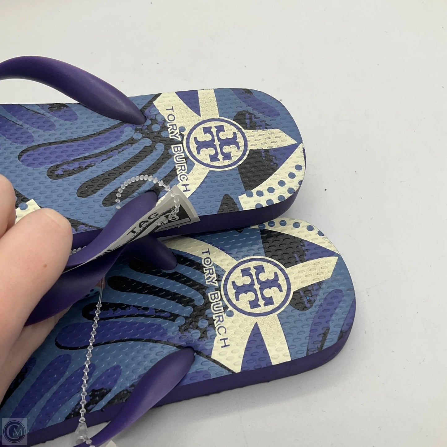 Sandals Designer By Tory Burch In Purple, Size: 6