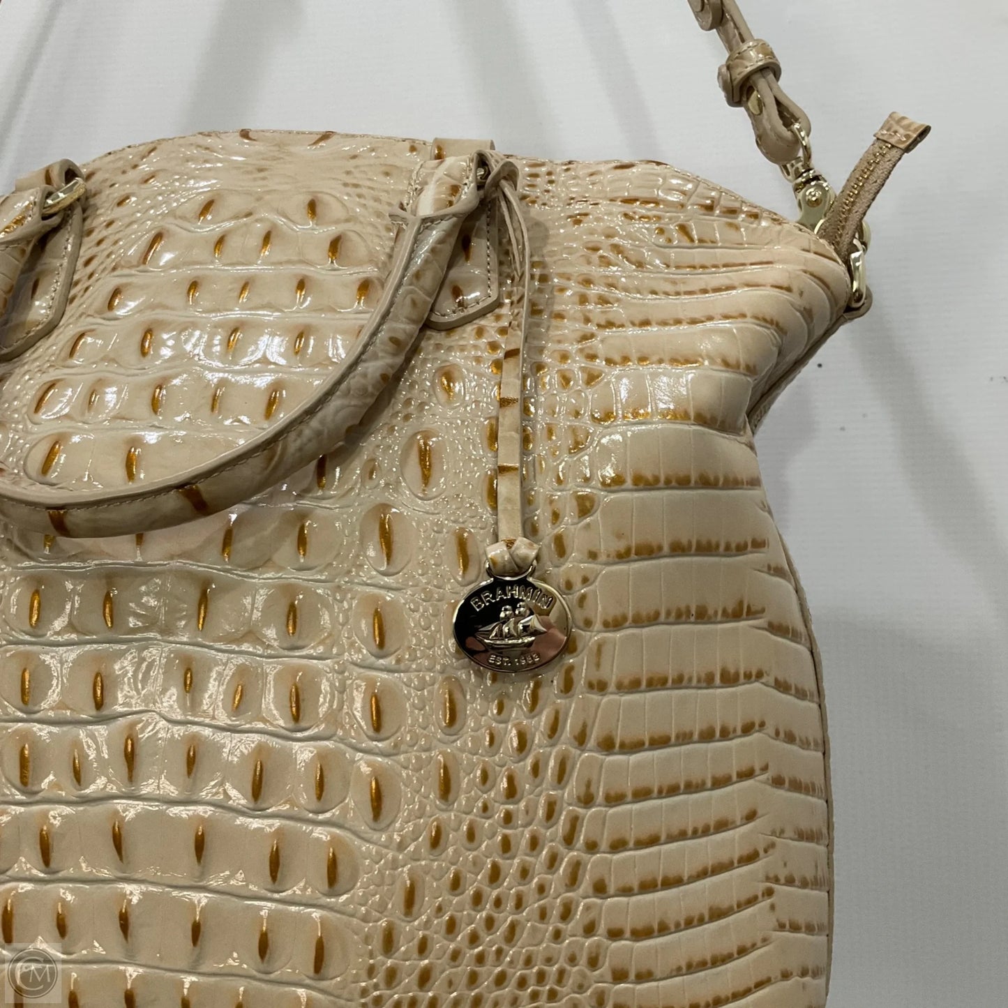 Handbag Designer By Brahmin, Size: Large