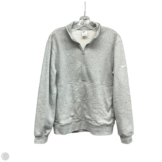 Athletic Jacket By Nike Apparel In Grey, Size: S