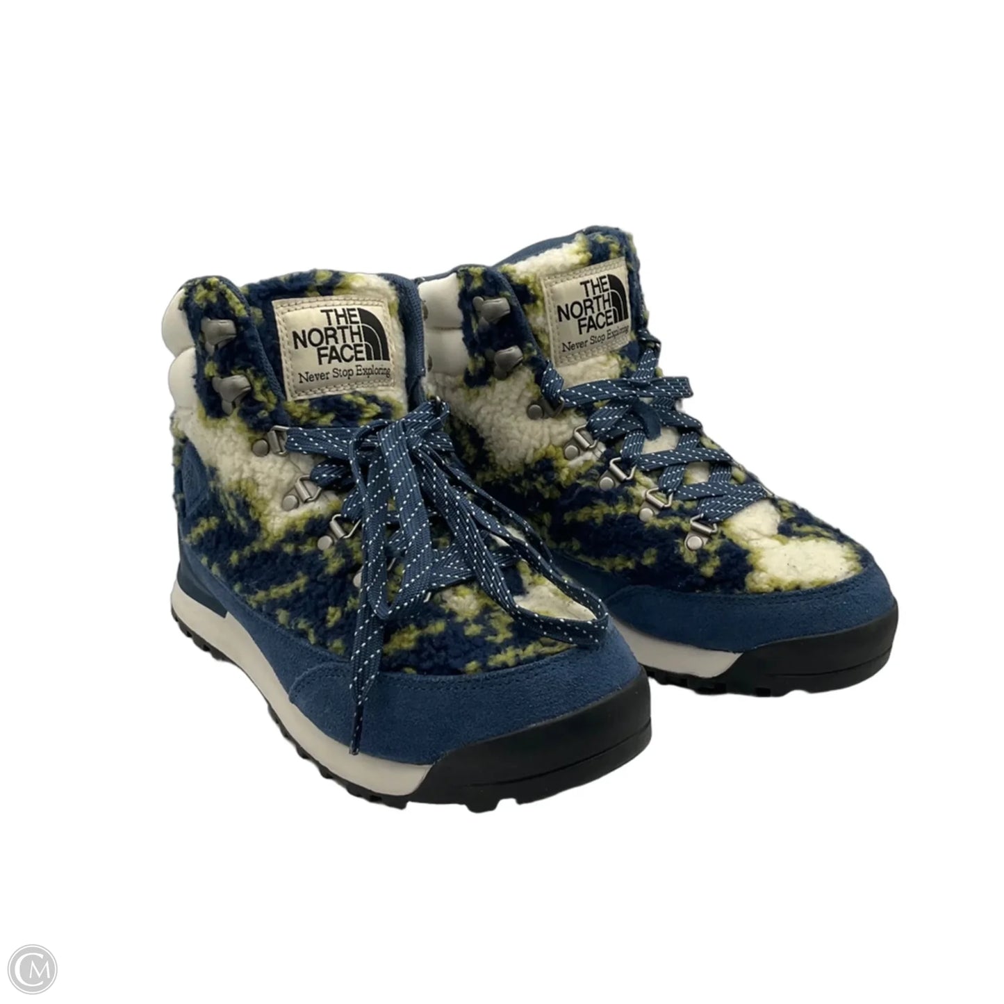 Boots Snow By The North Face In Blue & Green, Size: 7.5