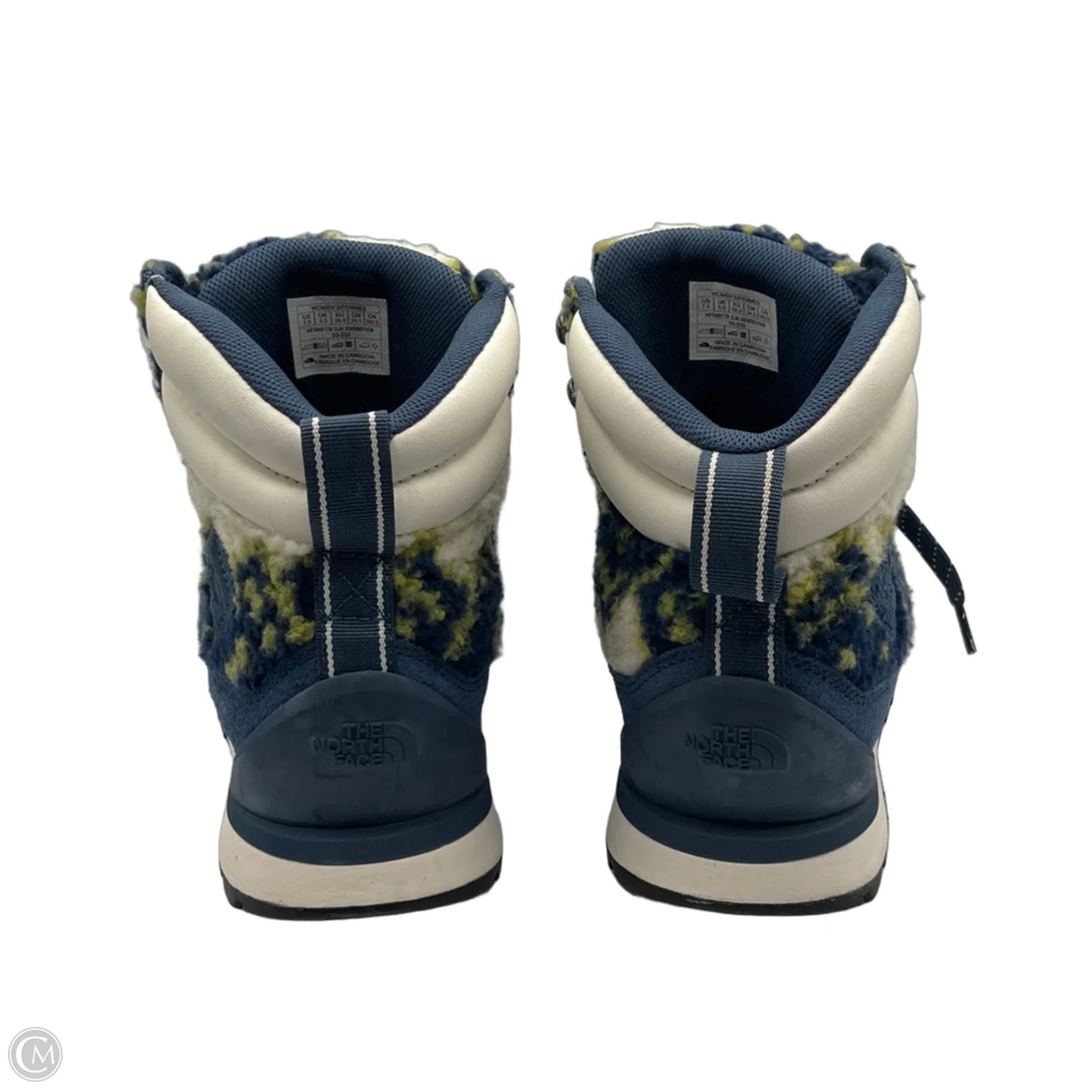 Boots Snow By The North Face In Blue & Green, Size: 7.5