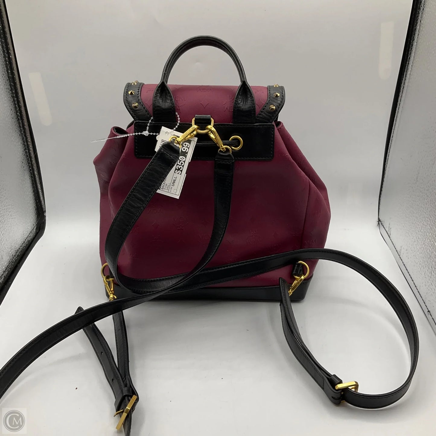 Backpack Luxury Designer By Mcm, Size: Small