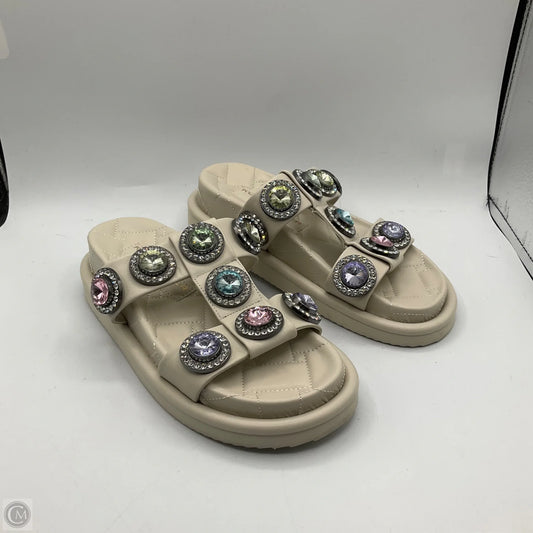 Sandals Designer By Kurt Geiger In Cream, Size: 7