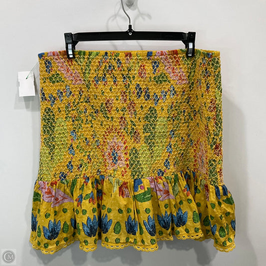 Skirt Mini & Short By Farm Rio In Tropical Print, Size: Xl